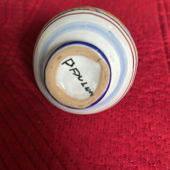 Italian Pottery from Stresa Italy. 3-1/2 in tall - Picture 3 of 4